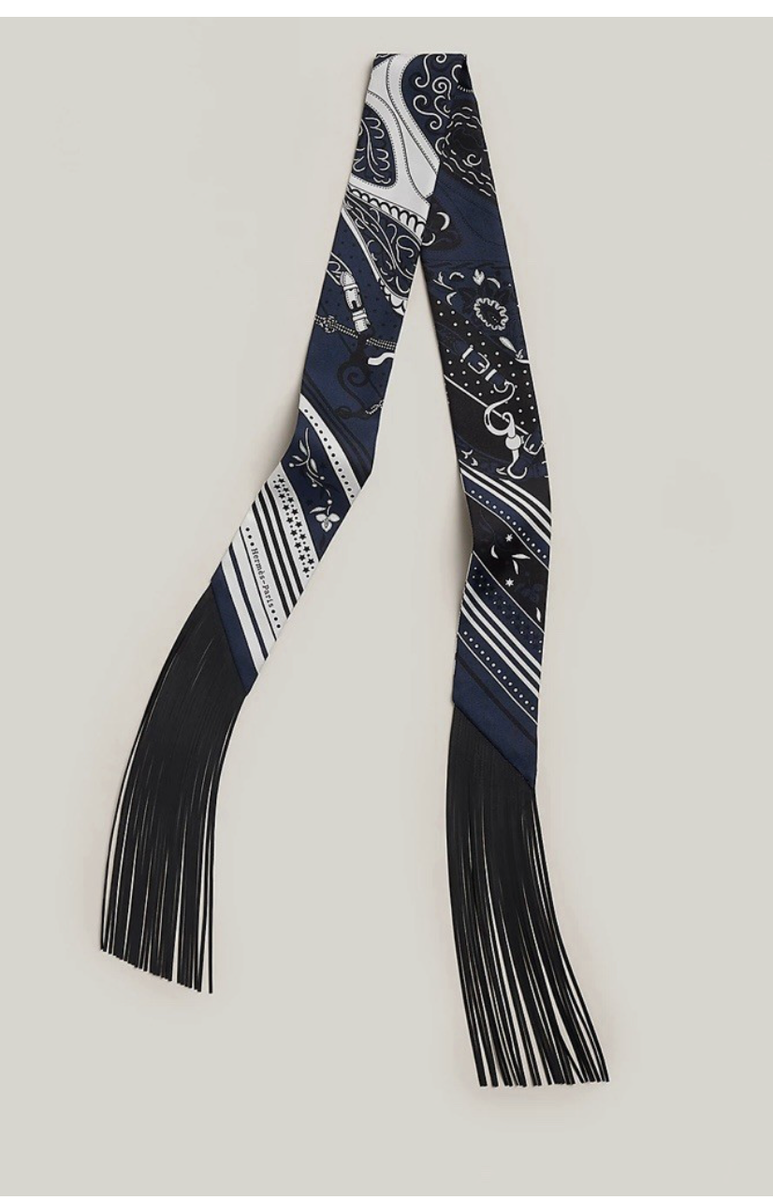 【新作♡カシシル】Hermes Festival des Amazones Bandana New Hermes Twilly Festival Des Amazones Bandana Folk Fringe
