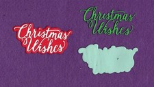 CHRISTMAS WISHES die cuts scrapbook cards