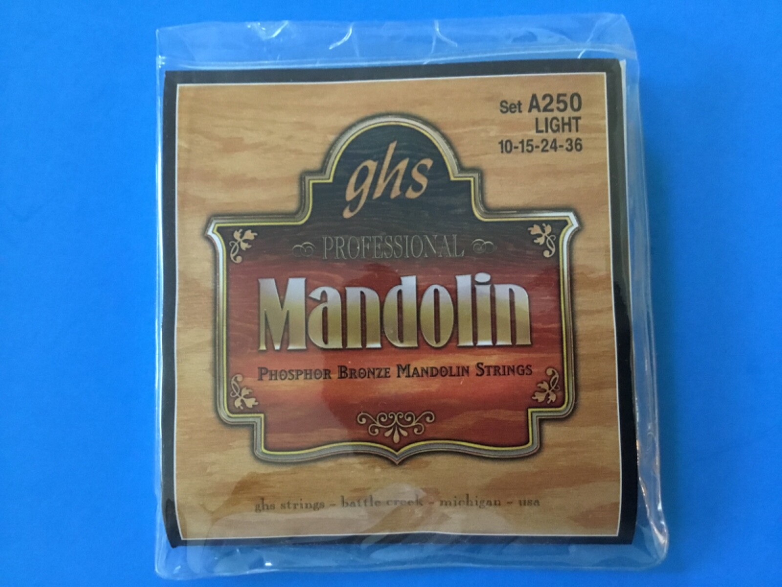 NEW GHS PRO MANDOLIN PHOSPHOR BRONZE MANDOLIN STRINGS A250 LIGHT NOS