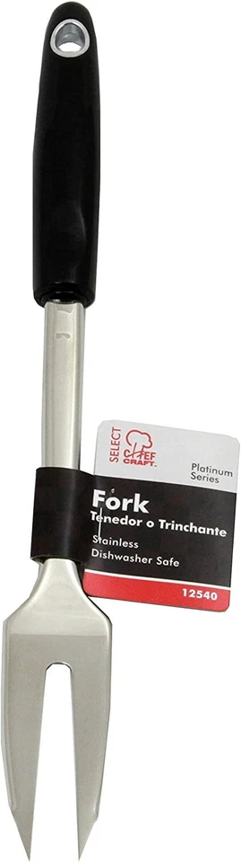 Stainless Steel Heavy Duty 12 Inch Meat Cooking Fork - Image 2 of 3