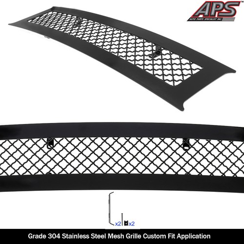 Fits 2018-2020 Ford F-150 Lower Bumper Black Mesh Grille Insert - Picture 2 of 4