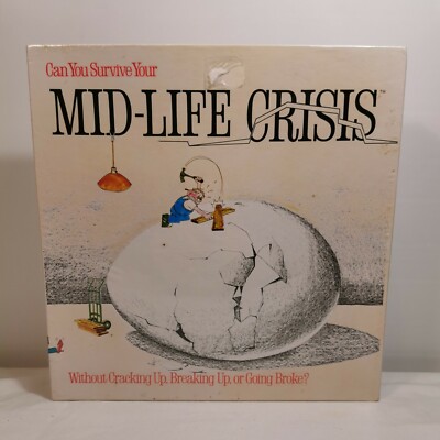 NEU VERSIEGELT MidLife Crisis Brettspiel Klassiker 1982 Spiel Vintage SPIEL FUNKTIONIERT INKL. R3