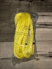 1" x10' Tow Rope with Forged Hook Braided Polypropylene 4500 Lb Capacity,TR1x20