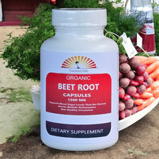 Beet Root Capsules - Organic - 1300MG