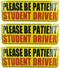 3 PCS Student Driver Magnet for Car, Please Be Patient Student Driver, Magnetic