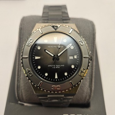 BERING ARCTIC SAILING GRAY STAINLESS STEEL BAND & DIAL MEN display picture 1