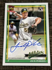 Jack Perkins 2026 Topps Series 1 1991 Topps Baseball Autograph Rookie Card
