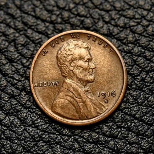 (ITM-7028) 1916-S Lincoln Cent ~ AU+ Condition ~ COMBINED SHIPPING!