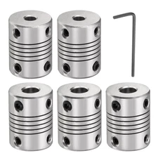 5 Pcs Aluminum Alloy Shaft Coupling 5mm to 7mm, Flexible Coupling