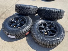 17 Jeep Wrangler Rubicon Oem Wheels Rims Tires 9237 Black Nitro New