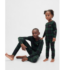 Kids Baby Organic Brushed Cotton Holiday PJ Set