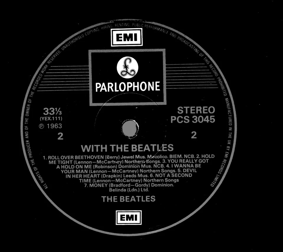 The Beatles with the beatles Vinyl UK Parlophone PCS3045 YEX 110 Stereo MINT - Image 4 of 4