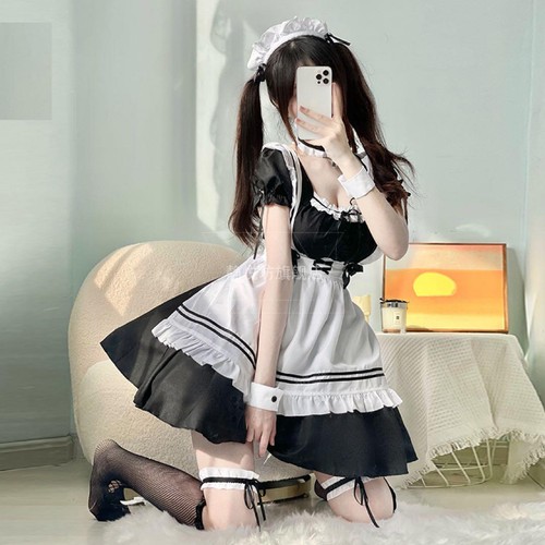 One Piece Maid Lolita Cosplay Dress Black S | Unused Accessories Japan - Picture 3 of 10