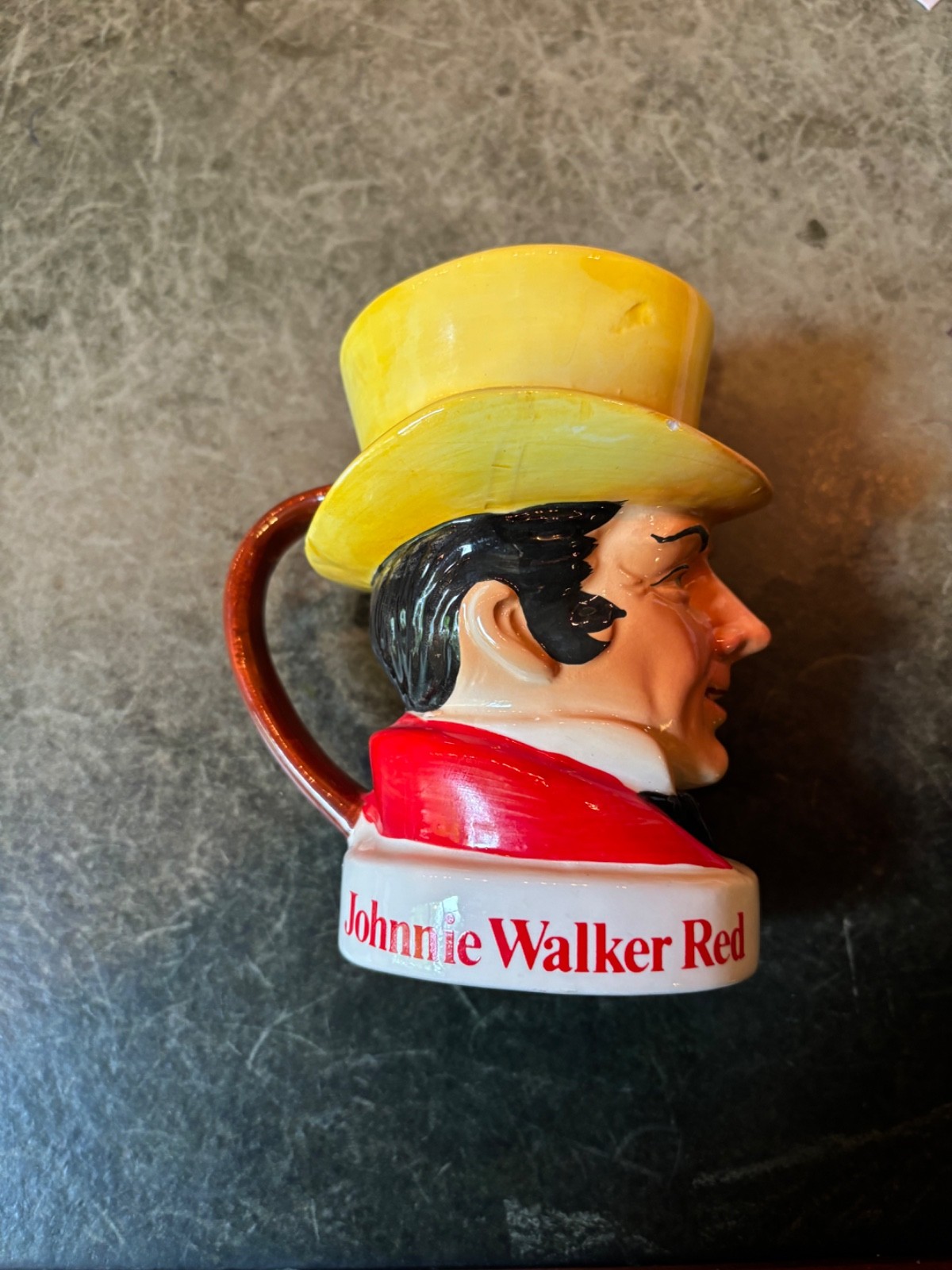 💥Johnny Walker Whiskey Toby Ceramic Mug Stein Somerset Importers NY
