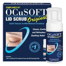 OCuSOFT Foaming Eyelid Cleanser Compliance Kit - 2x100ct