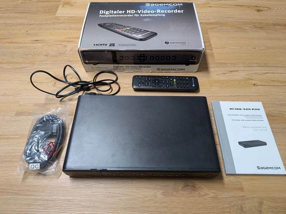 Sagemcom HD Video Festplatten Recorder Kabelempfang HDMI RCI88-320 KDG  - Bild 2 von 4