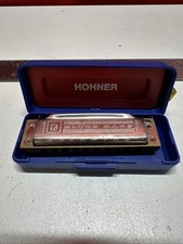 Hohner Blues Harp C Key Harmonica Blue Case Made in Germany Used