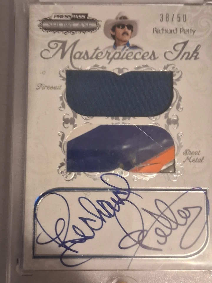 2012 Press Pass Richard Petty Nascar Raceused Firesuit /Sheet Metal Autographed - Image 2 of 4