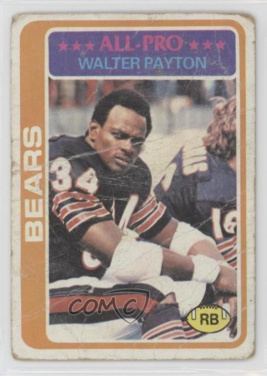 1978 Topps All-Pro Walter Payton #200 HOF qp4