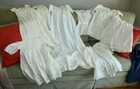 BIG LOT! Doll Clothes ANTIQUE WHITE GOWNS Christening Dresses LOT JK — photo 1