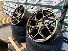 BMW 3 4 5 6 Series Fitment 19" XT2 CONCAVE BRONZE Alloy Wheels + Tyres Staggered