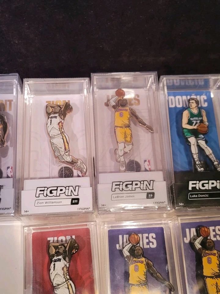 NBA FiGPiN Gold LA Lakers Lebron JAMES Kevin DURANT Zion WILLIAMSON Luka DONCIC - Image 4 of 4