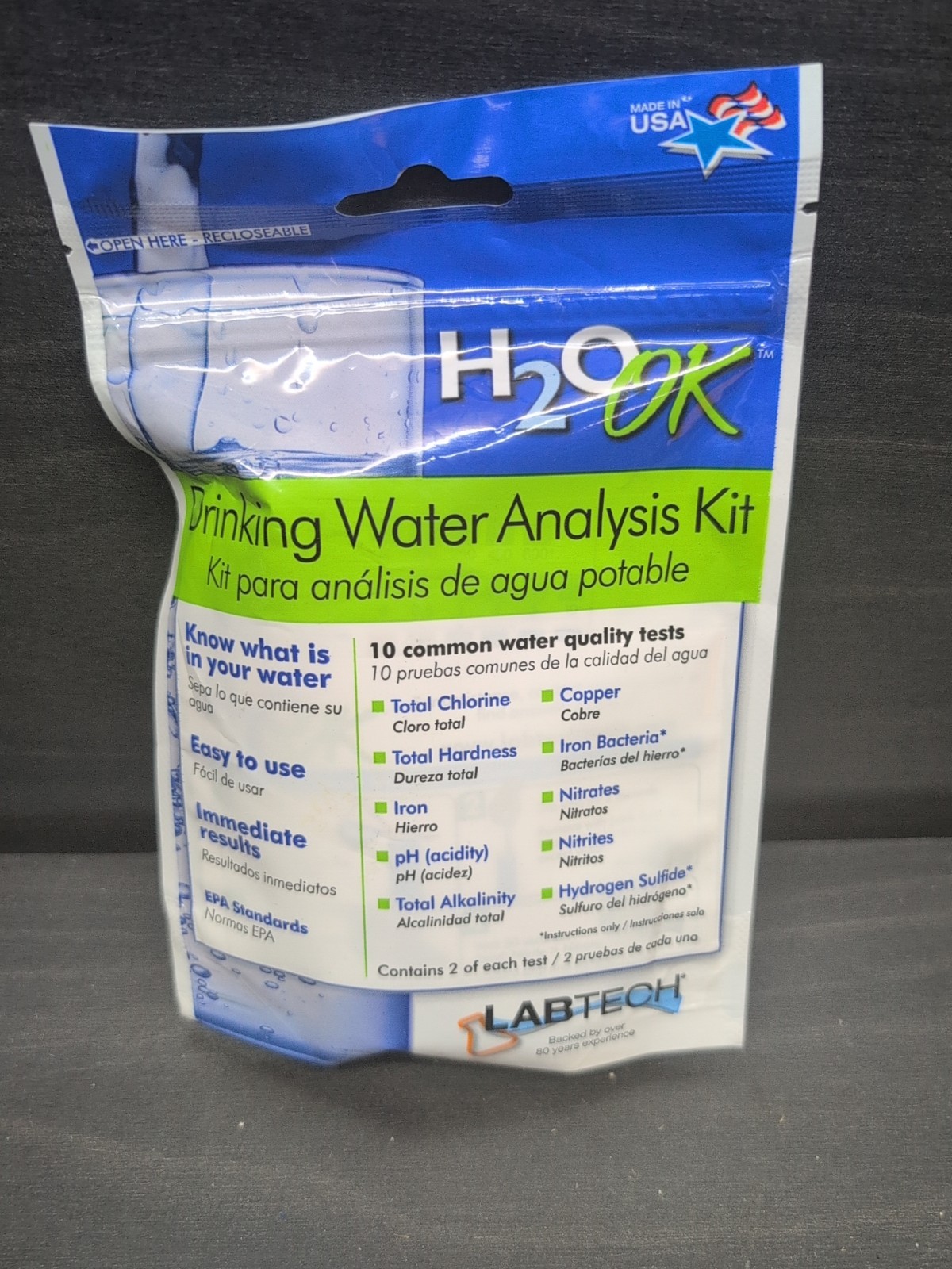 LabTech H2O OK Plus Complete Water Analysis Testing Kit 0150 LT5015 | eBay