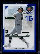 2025 Panini Prospect Edition Nick Kurtz Holo Ticket RC Blue Rookie #/149 A's