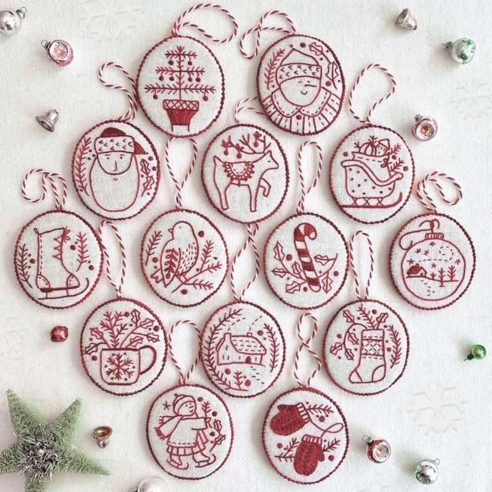 Christmas Decorations Christmas Ornament Embroidery Kit - image 3 of 4