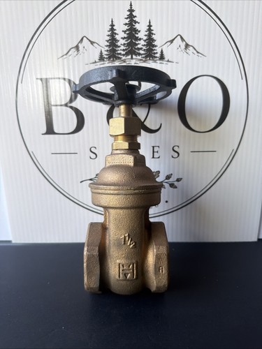 Hammond 606 1-1/2” Brass Bronze Gate Valve FNPT 125 PSI Threaded
