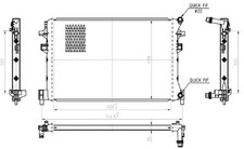 Motorkühler Wasserkühler MTR 13054733 für VW TIGUAN AD1 AX1 GOLF 7 5G1 BQ1 BE1 5