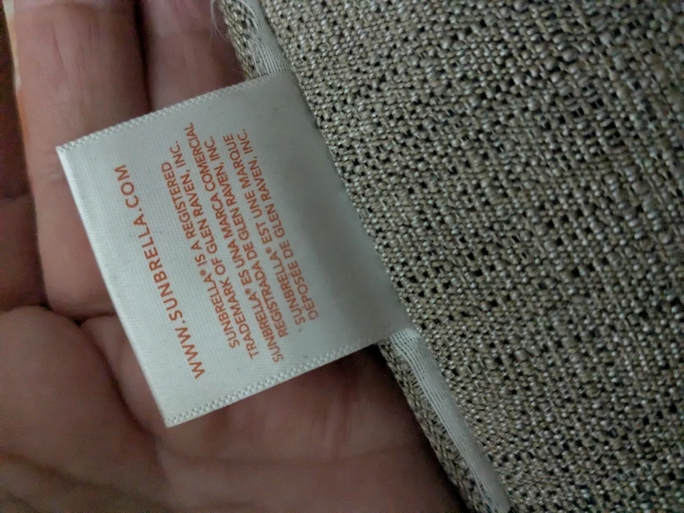 Sombrilla Exterior Patio Exterior Comedor Silla Asiento Cojín 20" Tostado Caqui Par Foto 3 de 4