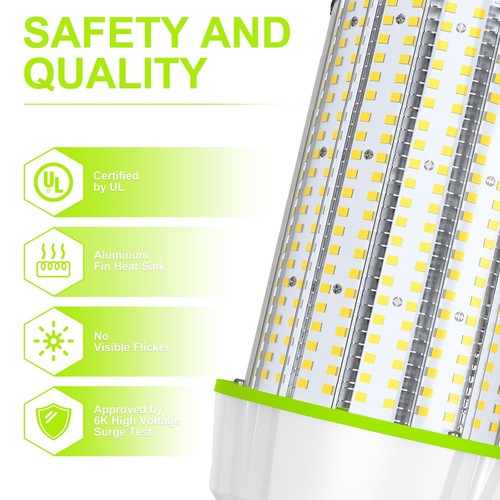 5X 100W LED Corn Light Bulbs Industrial Factory Warehouse Highbay Lamp 15000 LM - Picture 10 of 16