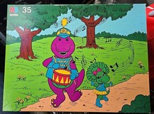 Vintage 1993 Barney Floor Puzzle 35 Pieces, New Old Stock, Unopened
