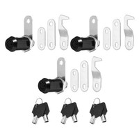 "3Er-Pack Schwarze SchrankschlöSser 1-1/8\" Mit Schwarzen SchlüSseln"