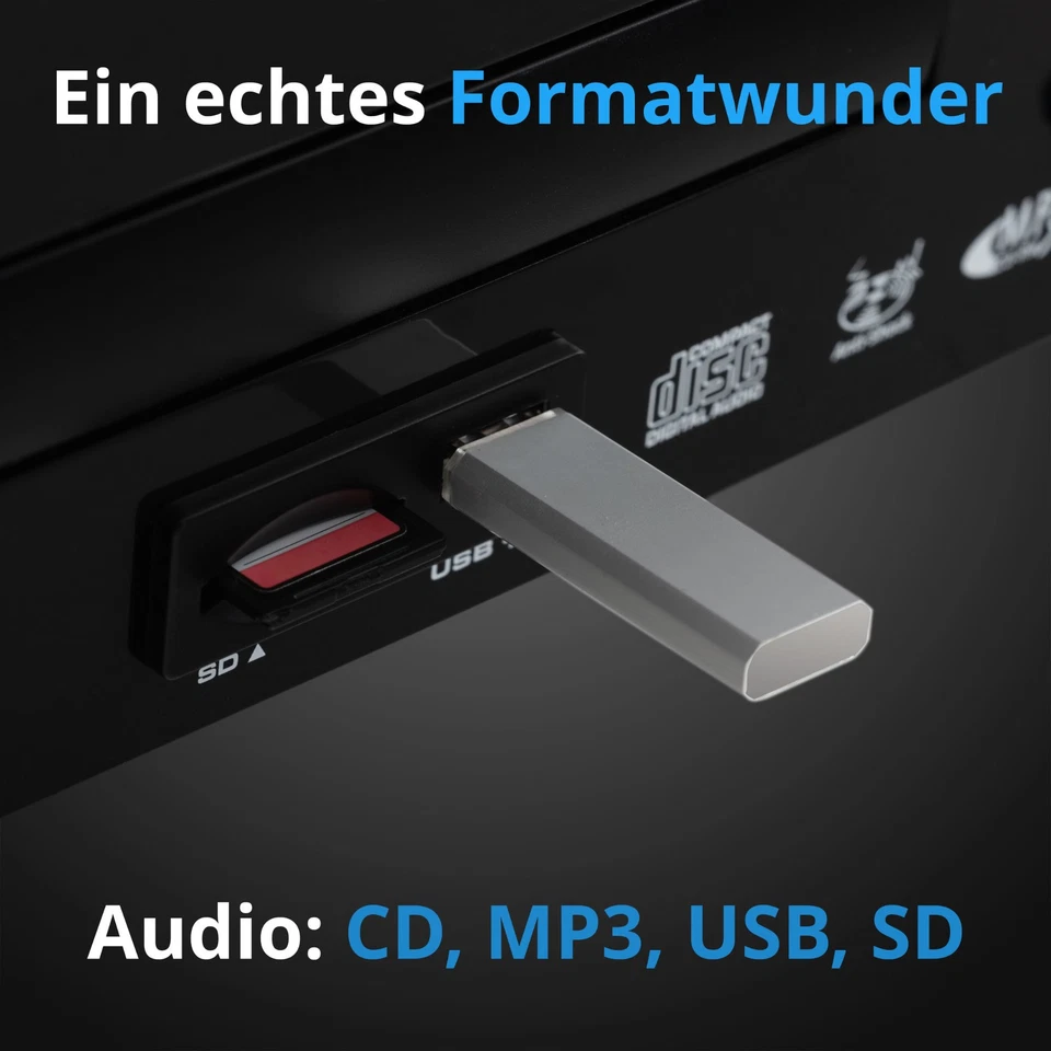 Platine Double Lecteur CD DJ PA USB Mp3 SD Card Sono Effets Pitch Loop Jogwheels - Photo 3/4