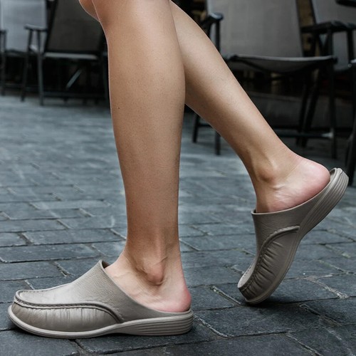 Pantofole uomo EVA slip on casual scarpe da passeggio uomo mezze scarpe comode morbide - Foto 4 di 27