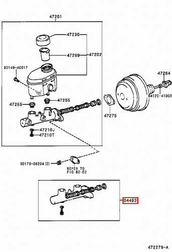 Genuine LandCruiser 100 Series 1HD 2UZ Brake Master Cylinder Rebuild Repair Kit - Picture 8 of 9