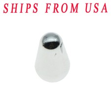 KAISH ST Guitar 5Way Switch Tip Switch Knob Cap for USA Fender Strat Chrome