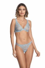 I.D. Sarrieri 278185  La Rose Thong, Blue Ciel, Size 2  Medium 