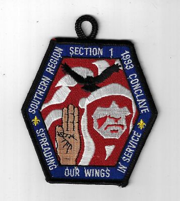 1993 OA Conclave Section 1 Spreading Our Wings In Service Southern Region BLK Bd