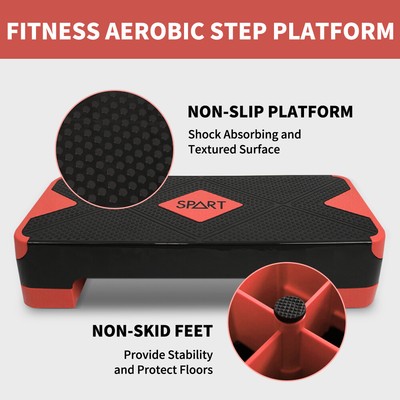 SPART BalanceFrom Adjustable Workout Aerobic Stepper Step Platform Trainer