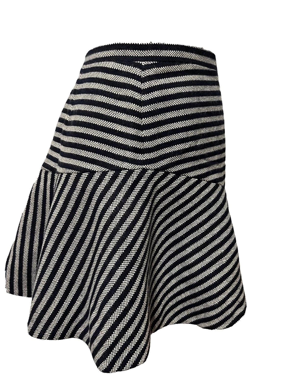 J.CREW Woolen A-Line Striped Skirts for Women