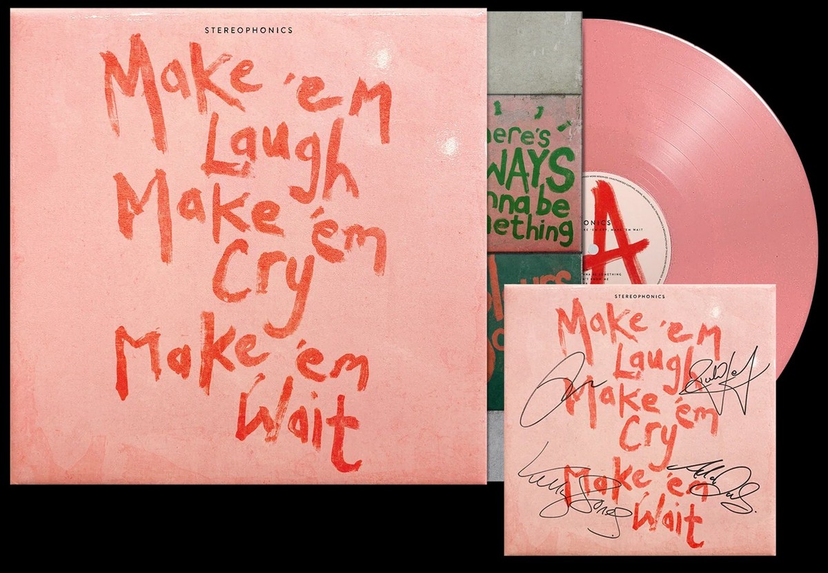 STEREOPHONICS LP Make 'Em Laugh Make 'Em Cry PINK VINYL