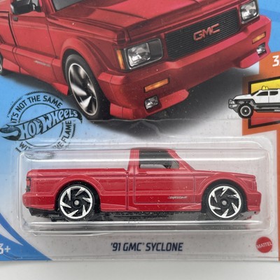 2021 HOT WHEELS, 91 GMC SYCLONE,  3/10 HW HOT TRUCKS 150/250, RED
