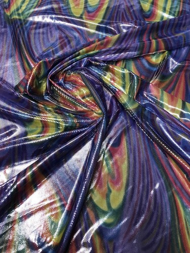Paisley Design Metallic Nylon Spandex 4way Stre 58/60” Sold By The YD. - 第 9/12 張圖片