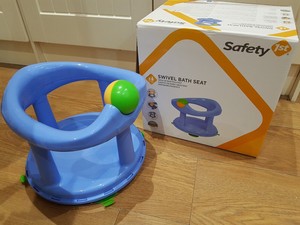 safety 1st swivel bath seat pastel blue
