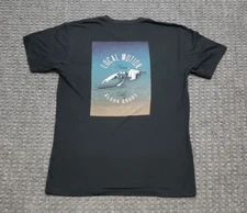 Local Motion Surf Hawaii MEDIUM Black T Shirt North Shore Waves