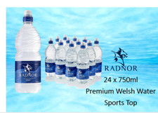 Radnor Hills Premium Welsh Still Water 24 x 750ml Sports top/ Cap Bottles