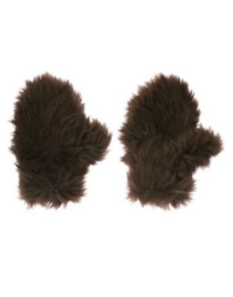 GYMBOREE WILDERNESS LAKE BROWN BEAR FURRY MITTENS 0 12 24 2T 3T 4T 5T NWT